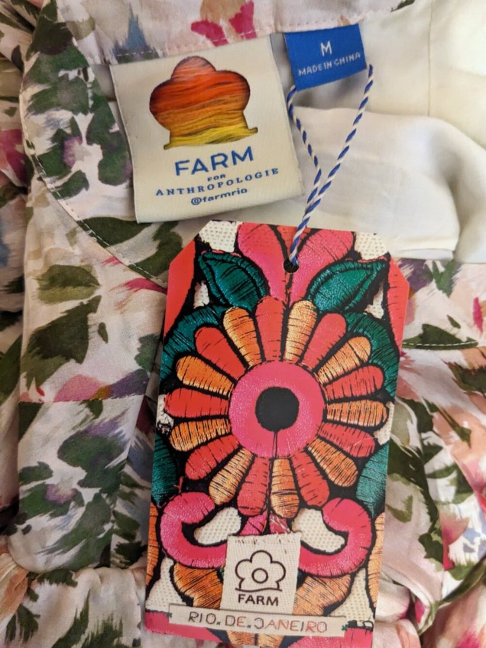 NWT @loverlygrey x Farm Rio Short-Sleeve Dress Size M - Picture 15 of 16